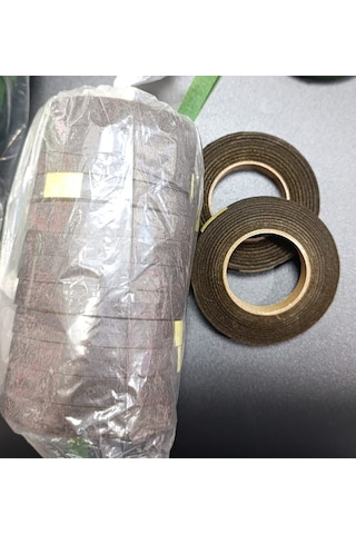 Kahverengi Çiçek Bandı 1 Paket 12 Adet, Şönil Çiçek Sarma, Hobi ,buket Yapım, Dıy