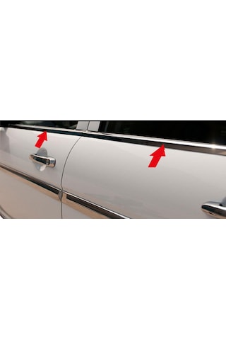 Dacia Lodgy Krom Cam Çıtası Tk 2012 Üzeri 4Prç Paslanmaz Çelik N11.4122