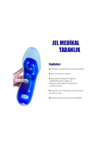 Medigel MG04 - Silikon Masaj Kan Akışını Artıran Konfor İç Tabanlık