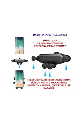 Yeni Nesil Araç Içi Telefon Tutucu Ahtapot Tutucu This Is One (369422483)-Siyah