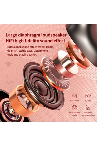 T2 Bluetooth 5.0 Tws Dokunmatik Dijital Ekran Şarj Kutusu İle Gerçek Kablosuz Bluetooth Kulaklık Beyaz