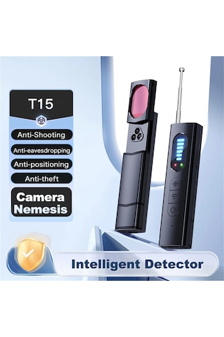 Gizli Kamera Dedektörü Anti-spy Araba Gps Takip Cihazı Dinleme Siyah