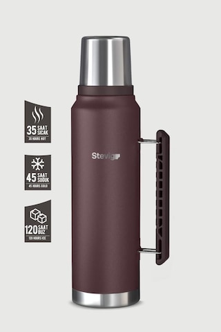 Stevig 1 Camper Klasik Kulplu Sızdırmaz Çelik Termos 1.2 Lt Dark Plum St-258 Bordo