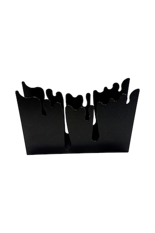 Glare Peçetelik Damla Mat Siyah Siyah