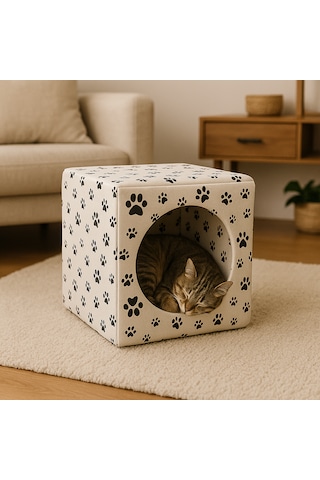 3 Fonksiyonlu Kedi Evi