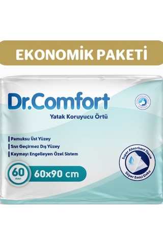 Dr Comfort 60x90 Yatak Koruyucu Örtü 2 Paket - 60 Adet