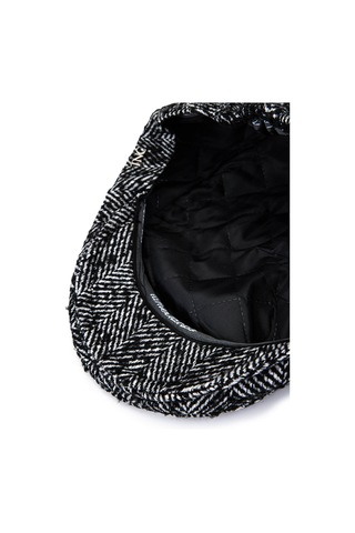 Tamer Tanca Erkek Tekstil Siyah/beyaz London Şapka 524 1144 Spk Sk25-26 Sıyah/beyaz Siyah Beyaz