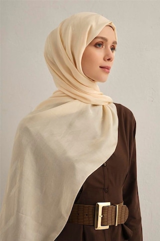 Armine Lyocell Şal - 1 - Krem 60