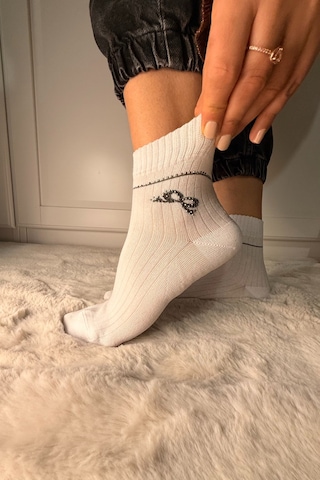 Ozzy Socks 3 Çift Kadın Taş Detaylı Dikişsiz & Takviyeli Patik Çorap Gri