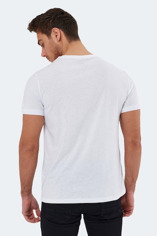 Slazenger Kaurı In Erkek Beyaz Tişört Beyaz
