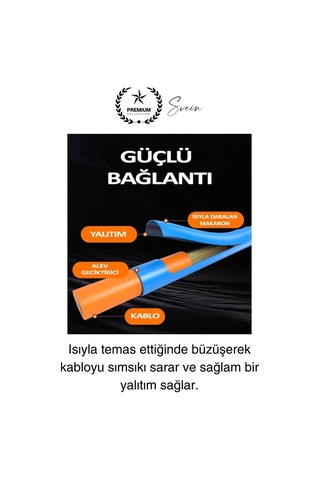 560 Parça Makaron Seti Kutulu Kablo Birleştirme Koruyucu Yalıtım Sıcaklıkla Daralan Tamirat Kaplama