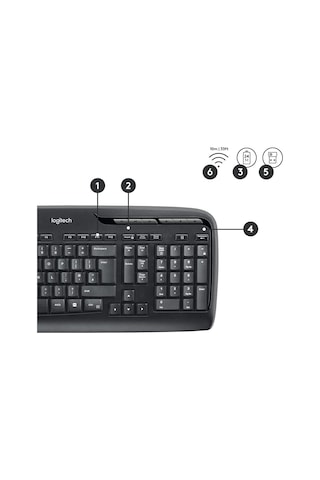 Logıtech Mk330 Q Tr Kablosuz Set-siyah 920-003988 Optik