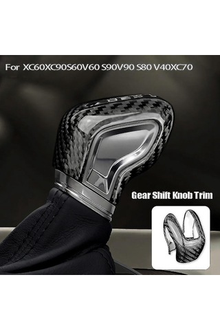 Reedark Volvo S60/s90/xc60/xc90/v60/v90 İç Mekan Karbon Fiber Vites Çubuğu Koruması 2016-2021 Diğer