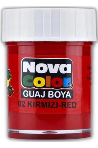 Guaj Boya 25 ml Tek Renk 1 Adet Nova Color Su Bazlı 25 ml Guaj Bo Sarı