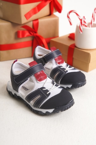 Çinçon Günlük Ortopedik Erkek Çocuk Sandalet Ayakkabı Lacivert