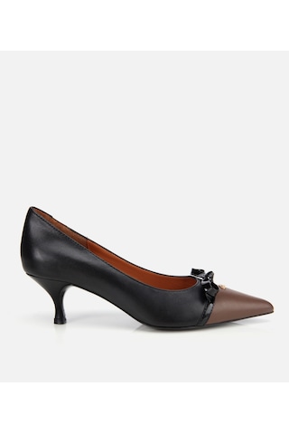Hotiç Kadın Deri Siyah Fiyonk Detaylı İnce Topuklu Stiletto 01ayh313670a141 Siyah