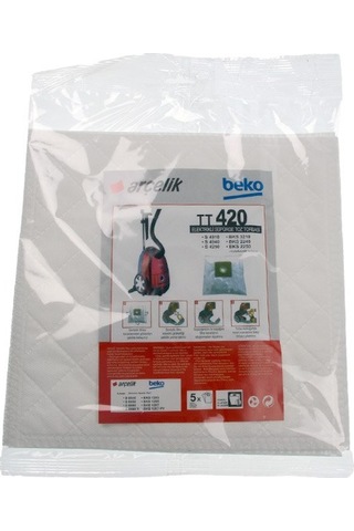 S 4240- S 4250- S 6260 Süpürge Bez Toz Torbası, Arçelik İle Uyumlu - 5 Adet - Kg0017627