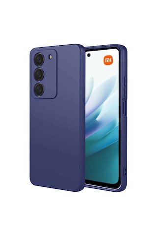 Xiaomi Redmi 15 4g Kılıf Biye Yumuşak Silikon Case Lacivert