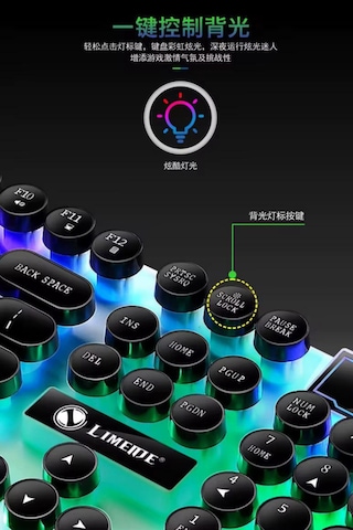 Rgb Işıklı Usb Kablolu Klavye Mouse Seti Ultra Slim Suya Dayanıklı Klavye Mause Seti Diğer