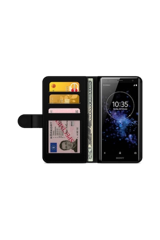 Bjornberry Case Sony Xperia Xz2 Compact - Dalgalar Çok Renkli