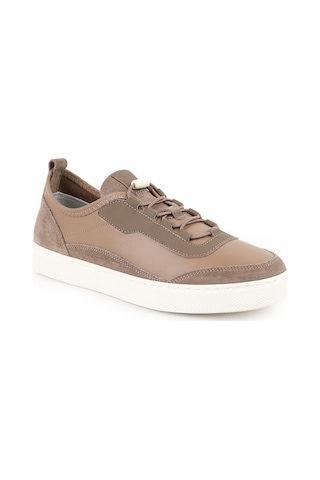 Libero Lz5882 Süet Ve Antik Deri Detaylı Hafif Eva Taban Kadın Sneaker Vizon