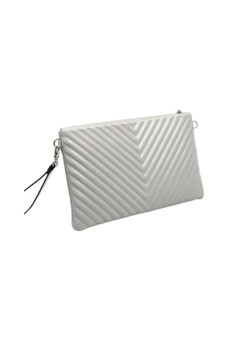 Silver Polo Crash Gri Kapitone V Kadın Portföy Ve Clutch El Çantası Sp1034