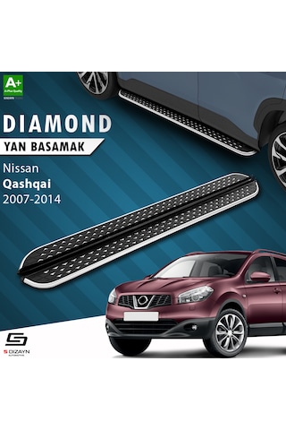 S-dizayn Nissan Qashqai Diamond Krom Yan Basamak 173 Cm 2007-2014