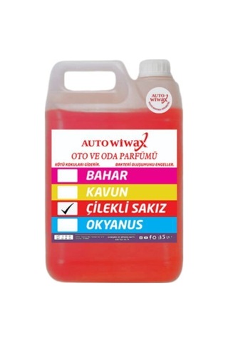 Auto Wiwax 5 L Araç İçi Koku Çilekli Sakız Aromalı Oto Ve Oda Parfümü