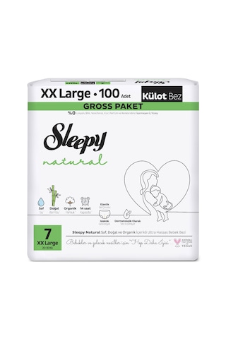 Sleepy Natural Gross Paket Külot Bez 7 Numara Xxlarge 100 Adet