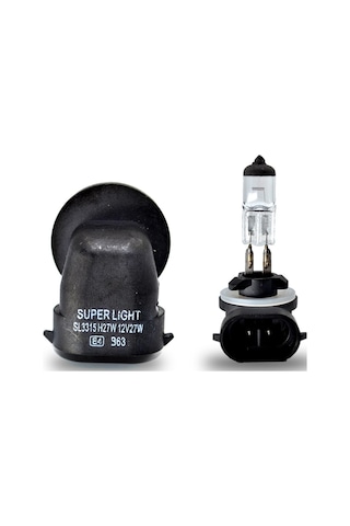 12V 27W H27 Standart Far Ampulü H27W/2 881 Pipo L Tip