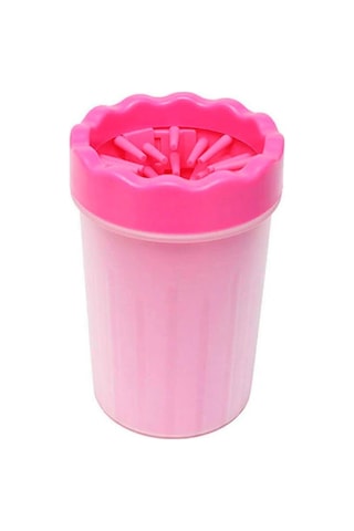 Pembe BÜYÜK BOY Gentle Köpek Ayak Yıkama Aparatı Pati Temizleme