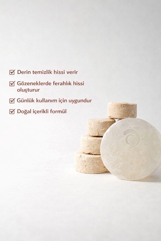 Ruşur Taşlı El Yapımı Doğal Oval Sabun - 100 Gr Ruşur