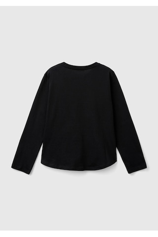 Benetton Kız Çocuk Uzun Tshırt Çocuk Sweatshirt Siyah