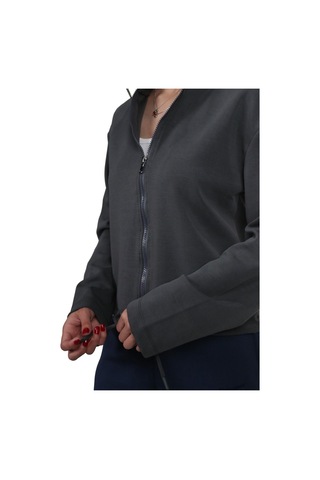 Kadın Modal Kumaş Bel Bağcıklı Antrasit Ceket Hırka Antrasit