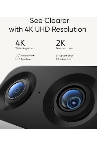 Eufy Security İç Mekan Kamerası S350, Çift Kamera, 4k Uhd Çözünürlüklü