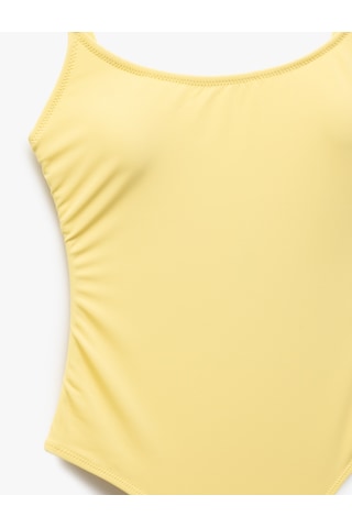 Koton Astarlı Hafif Dolgulu İnce Askılı Mayo Sarı 5sak20007mm Sarı