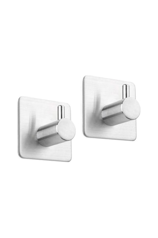 Deltahome  Paslanmaz Çelik Tuvalet Kağıtlığı Standı + 2 Askılık