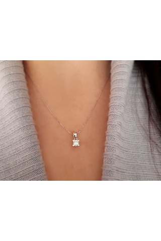 Sirius E Renk 0,27 Karat Pırlanta Tektaş Kolye 0823P0006