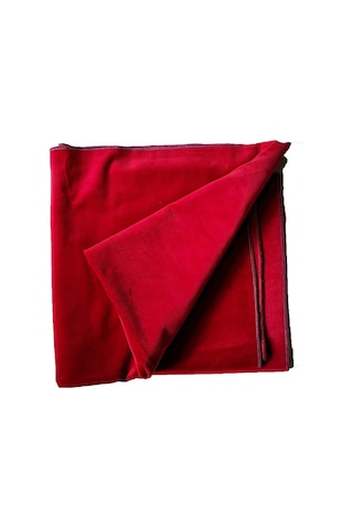 Okey Oyun Masa Örtüsü Kadife 140x140 Kırmızı