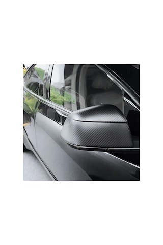 Red Lion Parts Tesla Model Y Juniper 2025+ Mat Karbon Fiber Stil Yan Ayna Kapağı Seti