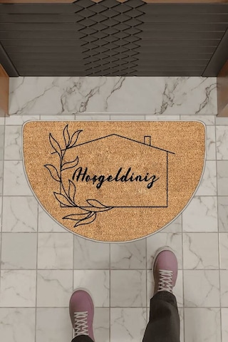 Bej Hoşgeldiniz Yuvarlak Kapı Önü Paspası Kp37n11 Bej Hoşgeldiniz Yuvarlak Kapı Önü Paspası Kp37n11