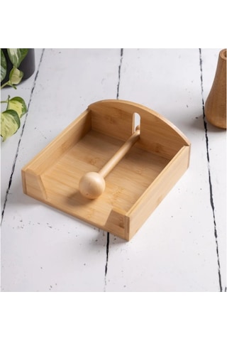 Ahşap Kare Peçetelik Renkli