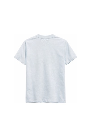 Mixray 2078 Kadın %100 Pamuk Ayıcık Nakışlı Bisiklet Yaka T-shirt Mavi