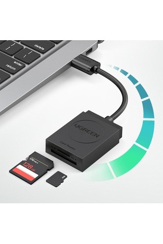 Mufunye Usb 3.0 Hızlı Çok Fonksiyonlu Okuyucu, Sd Ve Tf Kart Desteği, Ugreen 20250 Modeli