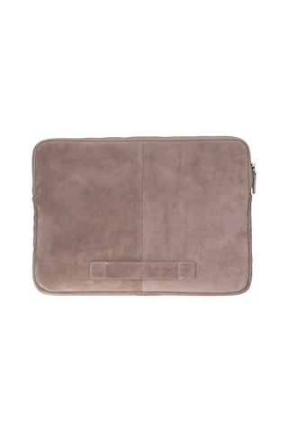 Mist Still Hakiki Süet Deri 15-16 İnç Macbook Uyumlu/laptop Kılıfı Vizon
