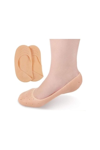 Ayak Topuk Çatlak Çorabı Silikon Patik Ten Rengi Çorap Gömlek