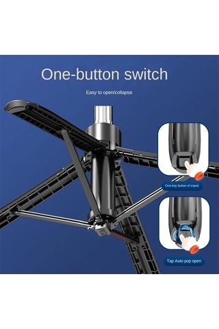 Tysm Joyjadehub 1800mm Kablosuz Selfie Çubuğu Tripod, Bluetooth Uzaktan Kumanda, İos Uyumlu Ve Android Uygun 1pc