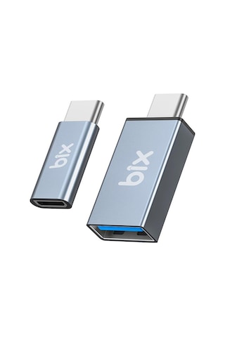 Bix Adp-04 Type-C Micro Usb ve Usb 3.0 Dönüştürücü Adaptör