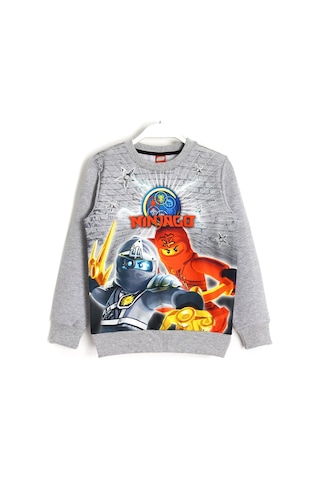 Lego Ninjago 3D Baskı Çocuk Sweatshirt 5-13 Yaş Gri