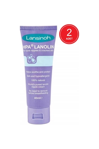 Lansinoh HPA Lanolin Göğüs Ucu Kremi 2 x 40 ML